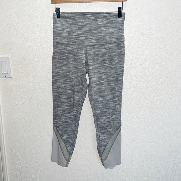 lululemon athletica Pants - 13. Lululemon Wunder Under Crop II We Are from Space Silver Spoon Leggings
